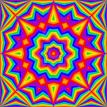 kaleidoscope bright rainbow background - vector illustration. eps 8