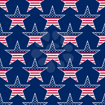 American stars seamless pattern. vector illustration - eps 8
