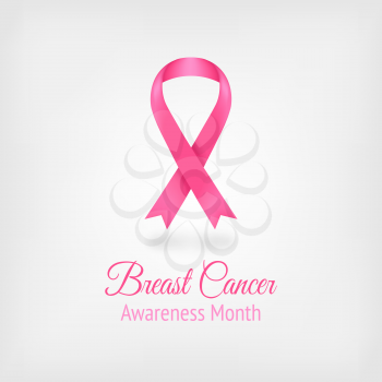 breast cancer ribbon. vector illustration - eps 10
