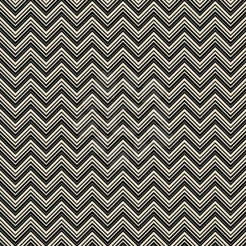 monochrome zigzag geometric seamless pattern. vector illustration - eps 8