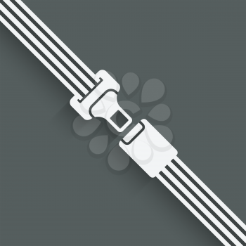 safety belt symbol - vector illustration. eps 10