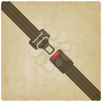 safety belt old background - vector illustration. eps 10