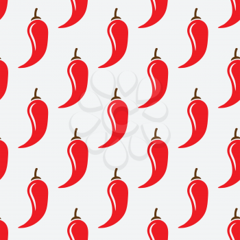 chilli pepper geometric seamless pattern. vector illustration - eps 8
