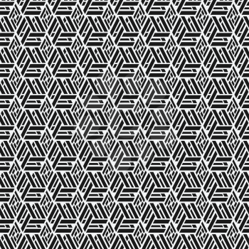 monochrome geometric seamless pattern - vector illustration. eps 8