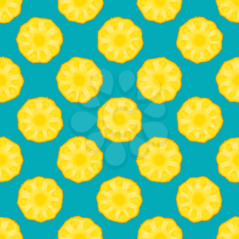 pineapple seamless pattern blue background. vector illustration - eps 8