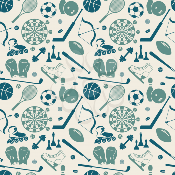 sport seamless pattern. vector illustration - eps 8