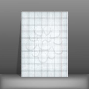 squared paper. blank design sheet A4. vector illustration - eps 10