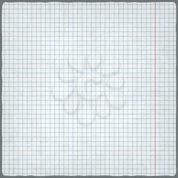 squared paper. blank design sheet. vector illustration - eps 10