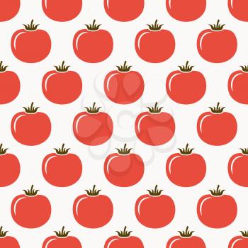 tomatoes seamless pattern. vector illustration - eps 8