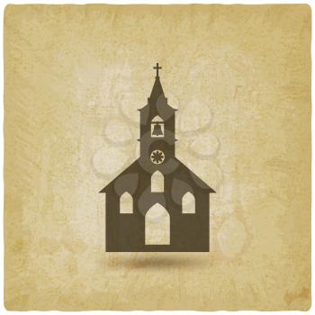 Christian Church vintage background. vector illustration - eps 10