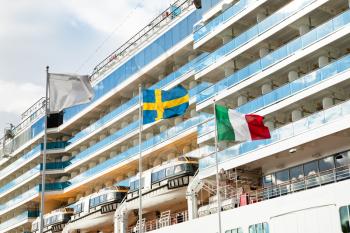cruise liner in Stockholm port