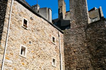 old medieval urban house in Saint-Malo, France