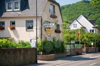 Wine house on the Wine road of Germany on June 28, Mosel region
