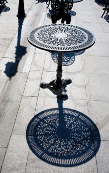 art nouveau metal table