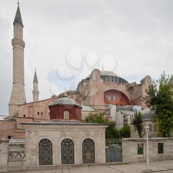 view on Haghia Sophia in Istanbul