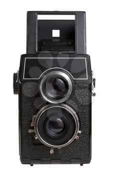 retro foto camera isolated on white