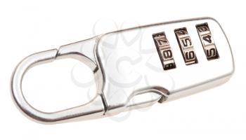 steel combination lock close-up
