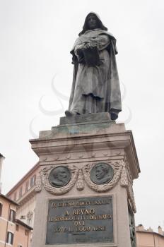 Giordano Bruno monument on Campo de Fiori, Rome, Italy