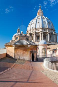 roof of St. Peter's Basilica, Vatican, Rome