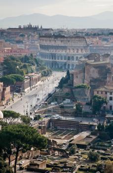 view on Coliseum from Capitoline Hill