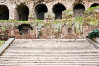 steps to Palatine from Via di San Gregorio, Rome, Italy