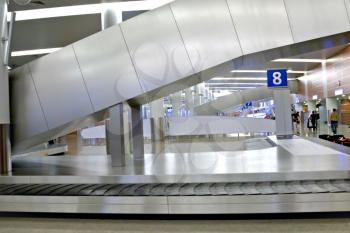 baggage claim area in new Sheremetyevo airport, Moscow