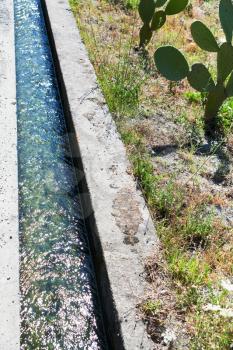 irrigation ditch in Sicily