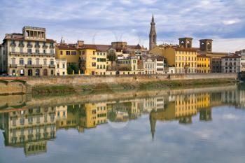 quay of Arno river in Florence