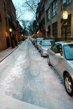 road salt on Boston street