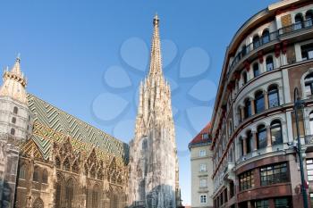 towers of St Stephan Cathedral, Vienna, Austria