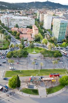 Placa de Pius XII and avenue Diagonal in Barcelona