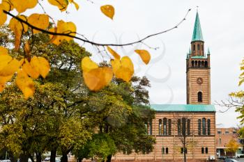 St.Matthauskirche (Saint Matthew Church) in Berlin in autumn day