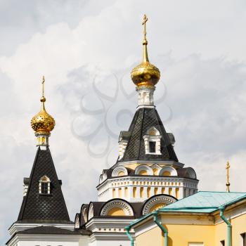cupola of elizabethan church in Dmitrov Kremlin, Russia