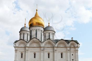 side view of Cathedral of the Archangel in Moscow Kremlin