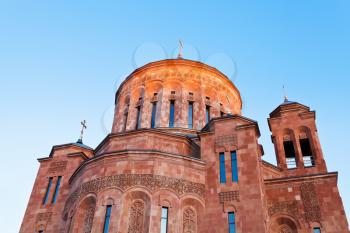 Classical Armenian architecture - cathedral of the Armenian Apostolic Church in Moscow