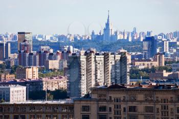 Moscow urban scenery in summer afternoon