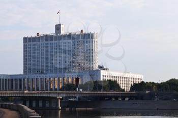 Russian White House - government building in Moscow on Krasnopresnenskaya embankment, Russia