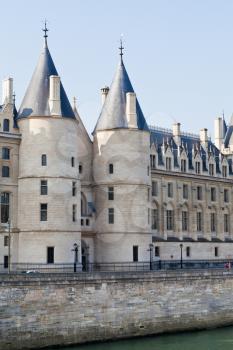 towers of Conciergerie palace in Paris