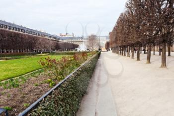 Palais Royal garden (Jardins du Palais-Royal) in Paris, France