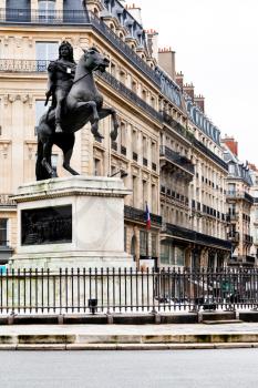 statue of Louis xiv at Place des Victoires, Paris