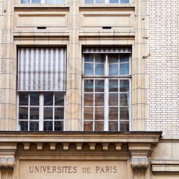 building of university of paris, france