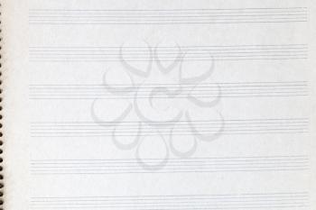 blank sheet of old music book