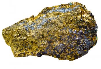 chalcopyrite isolated on white background