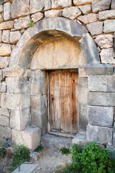 closed doors in church in Tatev Monastery in Armenia