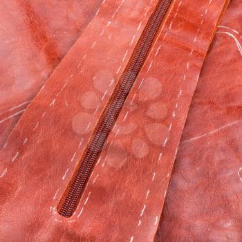 hide clothing - details of brown leather pattern