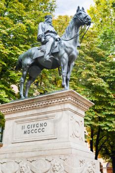 Giuseppe Garibaldi monument in Bologna, Italy