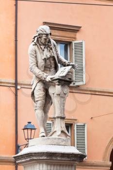 statue of Luigi Galvani - italian Italian physician, physicist and philosopher in Bologna, Italy