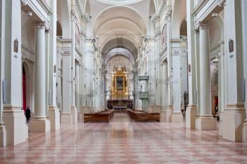 interior of Basilica of San Domenico - one of the major churches, Bologna, Italy
