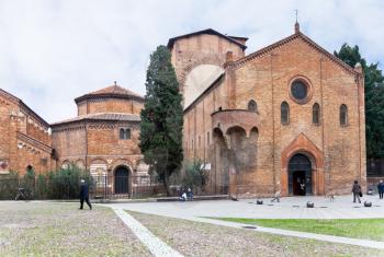 Seven Churches in Abbey Santo Stefano in Bologna, Italy