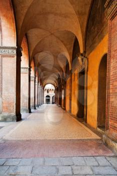 portico and arcades in Bologna, Italy